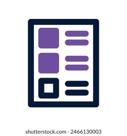 checklist icon. vector mixed icon for your website, mobile, presentation, and logo design.