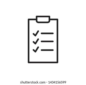 Checklist icon vector ,paper icon illustration