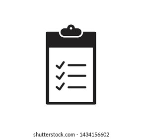 Checklist icon vector ,paper icon illustration