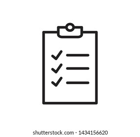 Checklist icon vector ,paper icon illustration