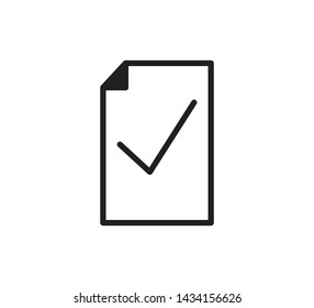 Checklist icon vector ,paper icon illustration