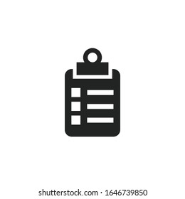 checklist Icon vector sign isolated for graphic and web design. checklist symbol template color editable on white background.