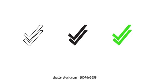 Signo vectorial de icono de lista de verificación aislado en ilustraciones de fondo blanco para diseño gráfico y web. EPS 10