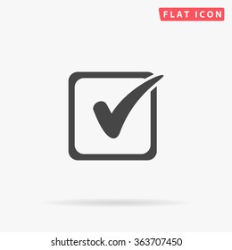 Checklist Icon Vector. Simple Flat Symbol. Perfect Black Pictogram Illustration On White Background.