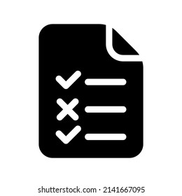 Checklist Icon Vector Symbol Design Illustration