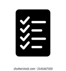 Icono de lista de comprobación Ilustración de diseño de vectores