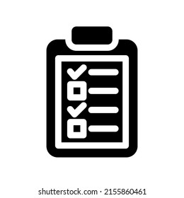 Checklist Icon Vector Symbol Design Illustration