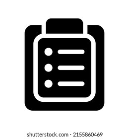 Checklist Icon Vector Symbol Design Illustration