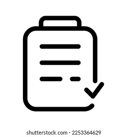 Checklist Icon Vector Symbol Design Illustration