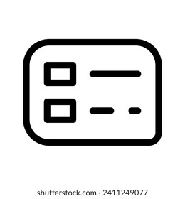 Checklist Icon Vector Symbol Design Illustration
