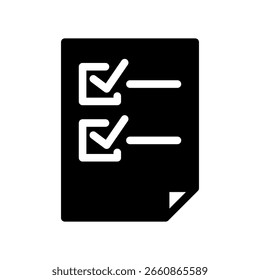 Ilustración de diseño de símbolo de Vector de icono de lista de verificación