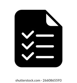 Checklist Icon Vector Symbol Design Illustration
