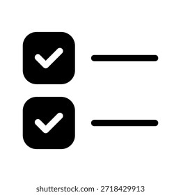 Ilustración de diseño de símbolo de Vector de icono de lista de verificación