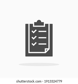 Checklist icon. For your design, logo. Vector illustration.