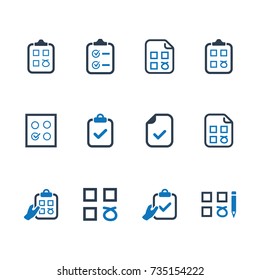 Checklist Icons (Blue Version)