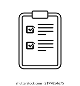 Checklist icons. Checklist icon vector design illustration. Checklist icon isolated on white background. 