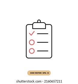 checklist icons  symbol vector elements for infographic web