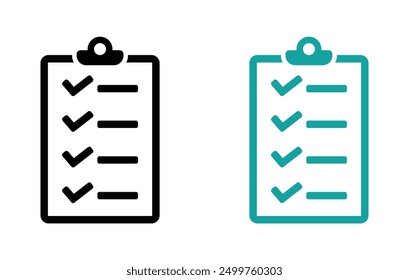 Checklist icons. Trendy checklist vector icons set