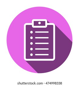 Checklist Icon,vector. Flat design.