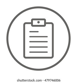 Checklist Icon,vector. Flat design.