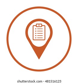 Checklist Icon,vector. Flat design.