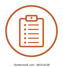 Checklist Icon,vector. Flat design.