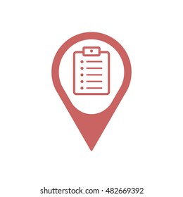Checklist Icon,vector. Flat design.
