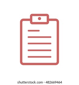 Checklist Icon,vector. Flat design.