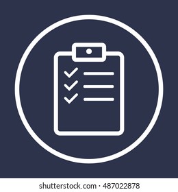 Checklist Icon,vector. Flat design.