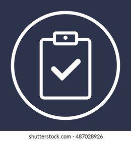 Checklist  icon,vector. Flat design.