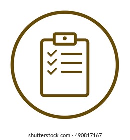 Checklist Icon,vector. Flat design.