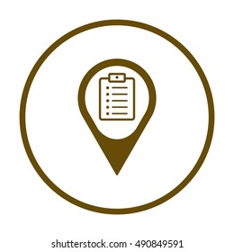 Checklist Icon,vector. Flat design.