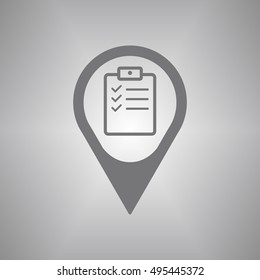 Checklist Icon,vector. Flat design.