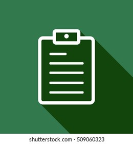 Checklist Icon,vector. Flat design.