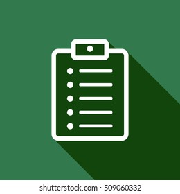 Checklist Icon,vector. Flat design.