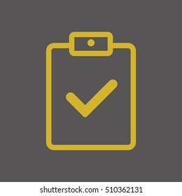 Checklist  icon,vector. Flat design.
