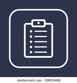 Checklist  Icon,vector. Flat design.