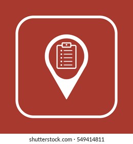 Checklist Icon,vector. Flat design.