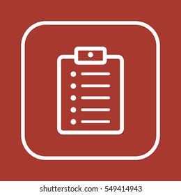 Checklist  Icon,vector. Flat design.