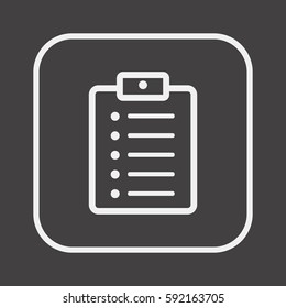 Checklist  Icon,vector. Flat design.