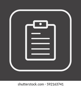 Checklist Icon,vector. Flat design.
