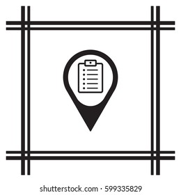 Checklist Icon,vector. Flat design.
