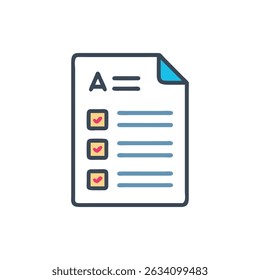Checklist illustration featuring completed tasks for organizational themes