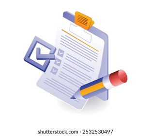 Checklist information data on clipboard