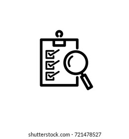 Checklist Inspection Icon Vector