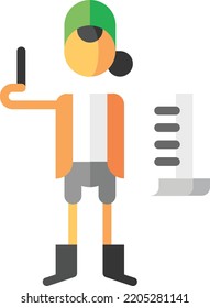 checklist isolated design element stock illustration. Vector on a white background
