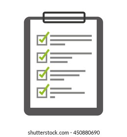 checklist isolated icon design, vector illustration  graphic 