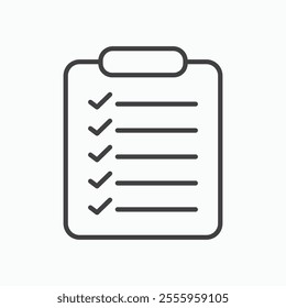 Checklist isolated icon. vector illustration.