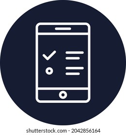 Lista de comprobación Icono de vector aislado que puede modificar o editar fácilmente

