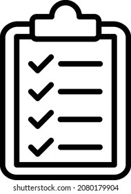 Checklist Isolated Vector icon which can easily modify or edit

